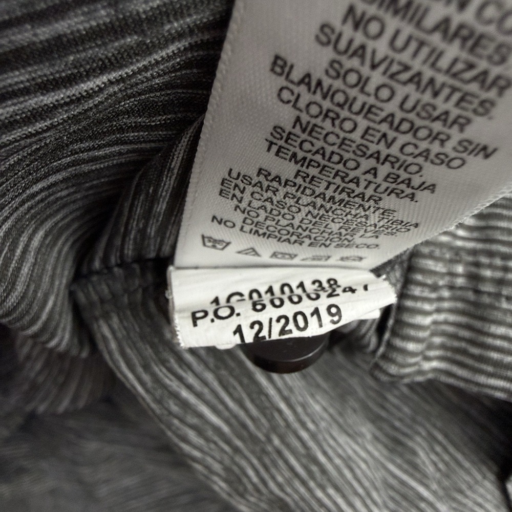 Vineyard Vines Shirt Mens Large Gray Striped‎ Performance Polo Whale Golf Casual - Picture 7 of 9